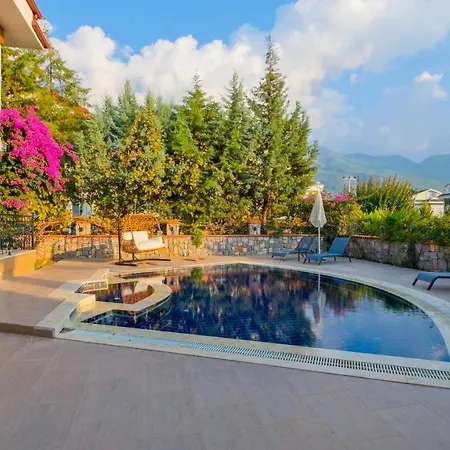 With Private Pool And Fireplace In Fethiye, Oludeniz - Awz 205 *